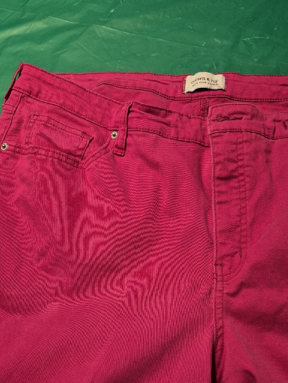 crown & ivy Magenta Skinny Jeans - Picture 6 of 7